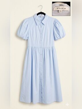 moodie Pale Blue Classic Collared Button Shirt